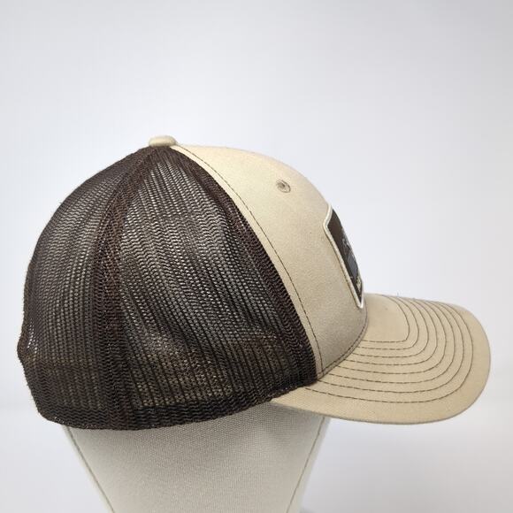 Muley Freak Snapback Trucker Hat Brown One Size Adjustable Mesh Back Embroidered - Picture 5 of 10